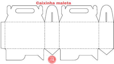 Caixinha Maleta Molde Limpo Diy