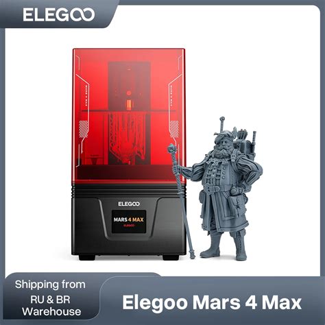 ELEGOO Mars 4 Max MSLA 3D Printer With 9 1 Inch 6K Monochrome LCD