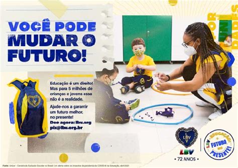 Campanha da LBV em prol da Educação promove entrega de kits pedagógicos