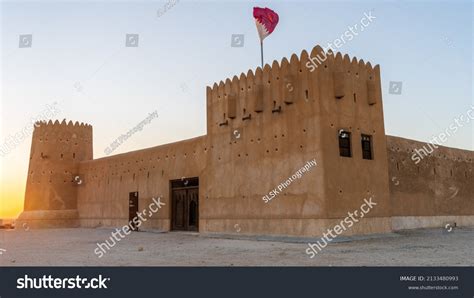 Historical Zubarah Fort Zekreet Qatar Middle Stock Photo 2133480993