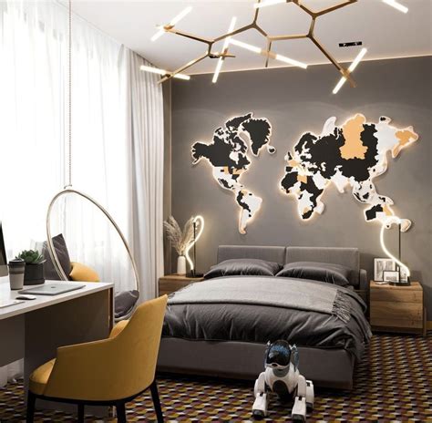 Study room design for boy - 73 photo