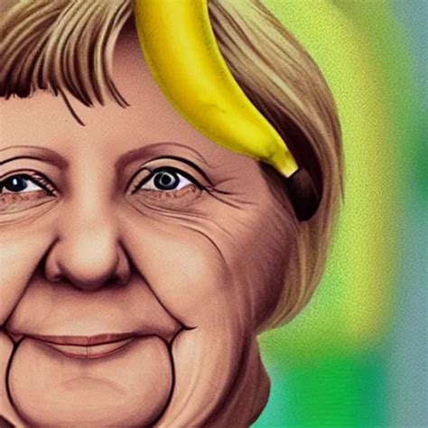 Angela Merkel As A Banana Caricature Stable Diffusion Openart