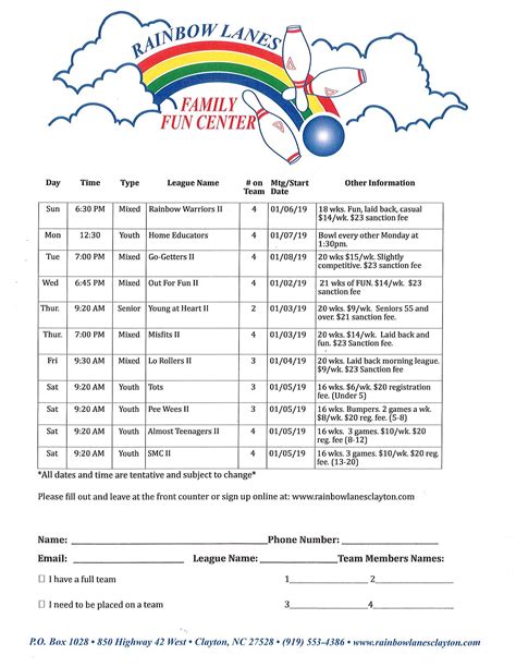 Bowling Leagues | Fun | Things To Do | Rainbow Lanes | Clayton, NC