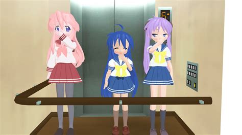 Lucky Star Girls Elevator Fart By Ftrubyruben On Deviantart