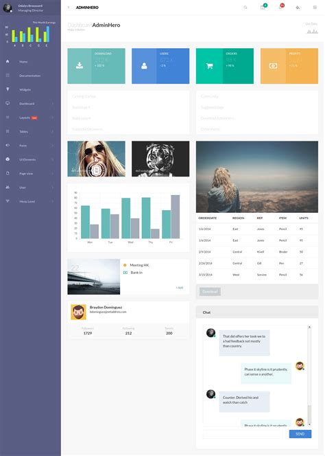 AdminHero - Responsive Bootstrap Admin Dashboard Template - Template Drive