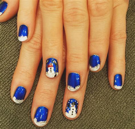 Snowman Manicure Snowman Nail Art Christmas Nail Designs Snowman