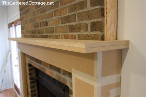 How To Build A Mantel Shelf On A Brick Fireplace Mriya Net