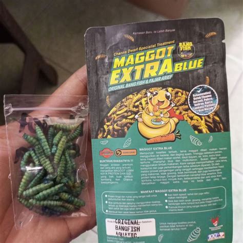 Maggot Extra Blue Repack Gr Original Produk Bang Fish X Fajar Arief