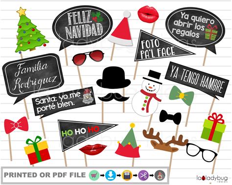 Letreros Para Fotos Navidad Carteles Para Selfie Letreros De Etsy