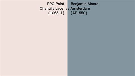 Ppg Paint Chantilly Lace Vs Benjamin Moore Amsterdam Af