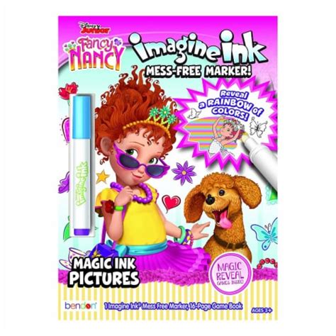 Bendon Disney Fancy Nancy Imagine Ink Game Book With Mess Free Marker