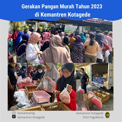 Kemantren Kotagede Gerakan Pangan Murah Tahun Di Kemantren Kotagede