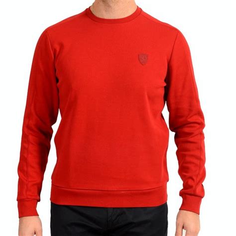 Scuderia Ferrari Sweaters Scuderia Ferrari Mens True Red Crewneck