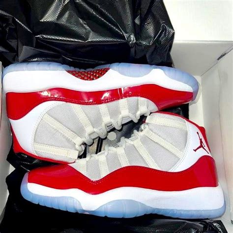 Cherry 11s Pretty Shoes Sneakers Cute Nike Shoes Jordan 11 Cherry