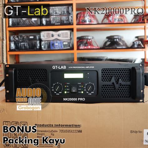 Jual Power GT LAB NK20000PRO Class TD 2 X 2800 Watt 8 Ohm By RDW Bonus