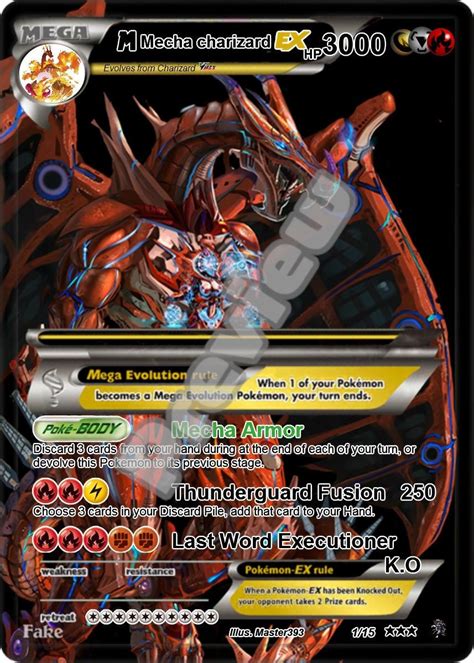 M Mecha Charizard Gx Gmax Vmax Gigantamax Ex Pokemon Card Etsy Canada