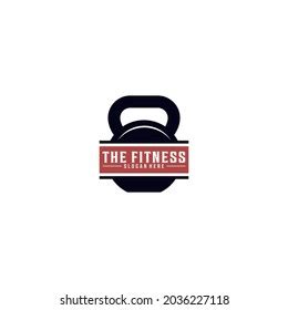 Fitness Gym Logo Design Template White Stock Vector (Royalty Free ...