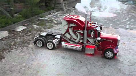 Peterbilt 359 Rc 14 Dragster Burnout Accelerationmp4 Youtube