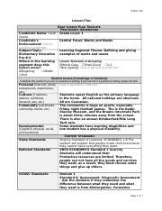 Module 2 Lesson Plan Docx EDUC 410 Lesson Plan DAILY LESSON PLAN