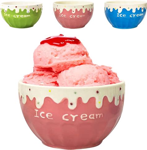 Ice Cream Bowls Ceramic Bowl Set Cute Ice Cream Bowls