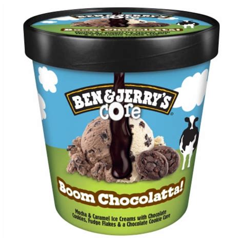 Ben And Jerrys Pint Boom Chocolatta ™ Cookie Core Ice Cream 16 Oz Qfc