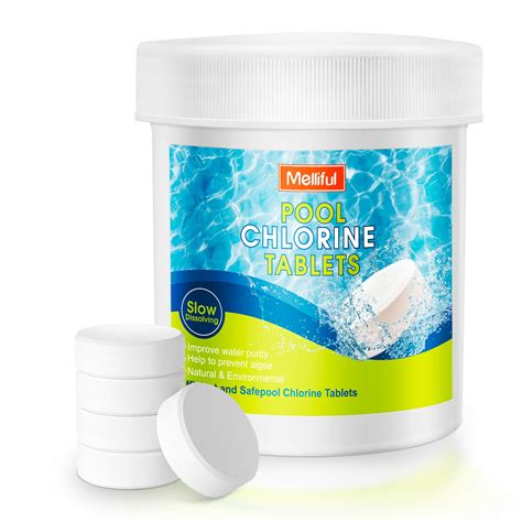 Melliful Pcs Chlorine Tablets For Pools Chlorine Stabilizer For