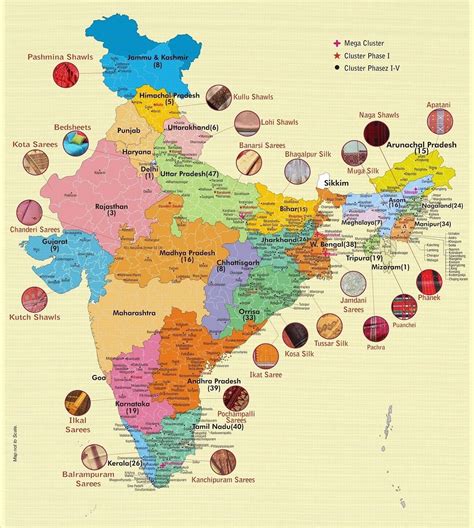 Handloom Map Of India India Map Dance Of India India Textiles Images