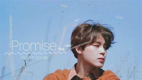 Hidden Vocals Park Jimin Promise Bts Jimin Promise Hd