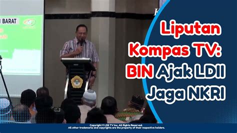 Liputan KOMPAS TV BIN Ajak LDII Kalbar Dan Ormas Ormas Jaga Persatuan