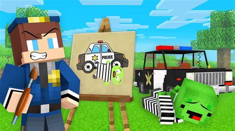 JJ FBI Use DRAWING MOD To Arrest Mikey In Minecraft Maizen YouTube