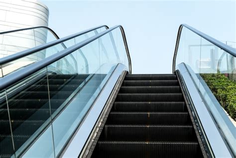 Premium Photo City Outdoor Escalator Under The Sun