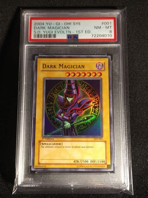 Yugioh Dark Magician SYE 001 1st Edition Super Rare PSA 8 NM MT