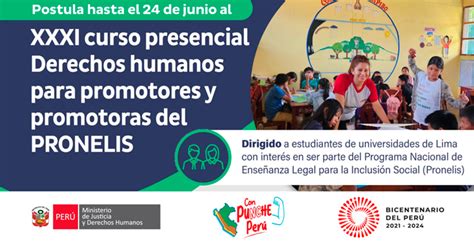 Curso Presencial Derechos Humanos Para Promotores As Del PRONELIS Del