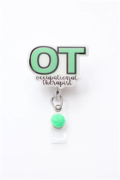 Ot Occupational Therapist Ot Badge Reel Ot Badge Occupational Etsy