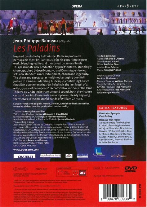 Jean Philippe Rameau Les Paladins Dvds Film Auf Dvd Ausleihen Bei