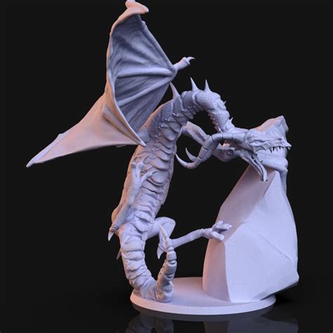3d Printable Wyvern By Imp3dsion