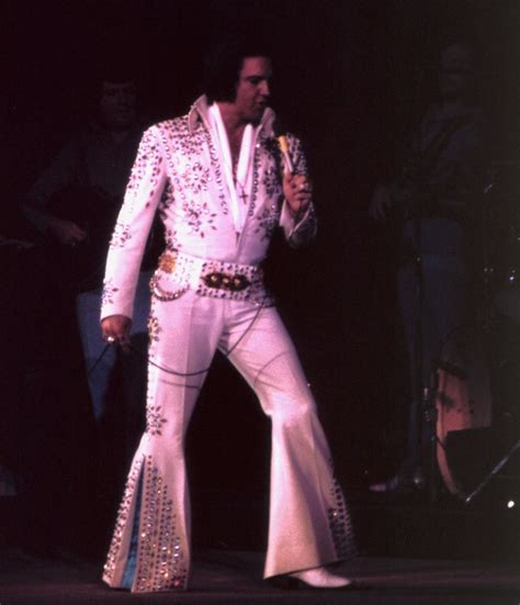 Let It Snow Elvis Wearing The Snowflake Jumpsuit On July 1st 1973 For