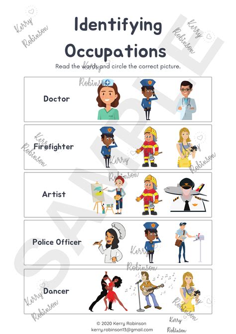 Esl Jobs Flashcards And Worksheets Bundle • Teacha