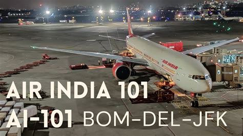 Air India Flight Ai 101 Bom Del Jfk Boeing 777 300er Youtube