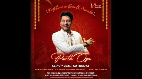 Canada Navratri Updates Parth Oza Garba Rj Jaymin Redfm