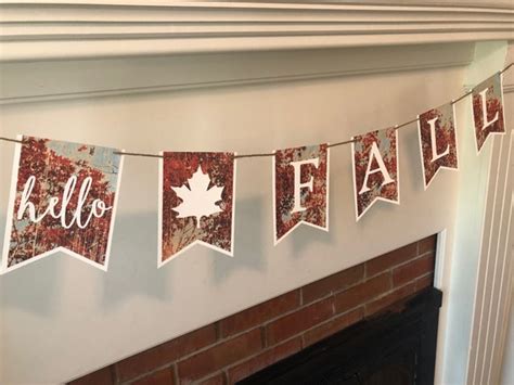 Hello Fall Banner - Etsy