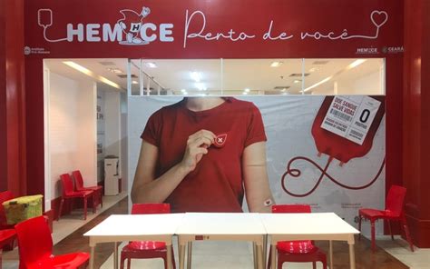 Hemoce Abre Novo Posto De Coleta No Shopping Riomar Fortaleza Papicu