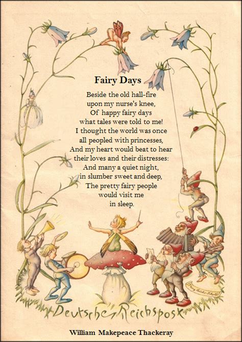 Fairy Days Ilustrasi Vintage Ilustrasi Sketsa
