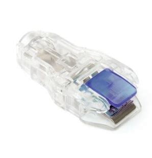 Clear Choice Adapter Clip Blue 3 4mm ECG Lead Wires 932500350 1 Each