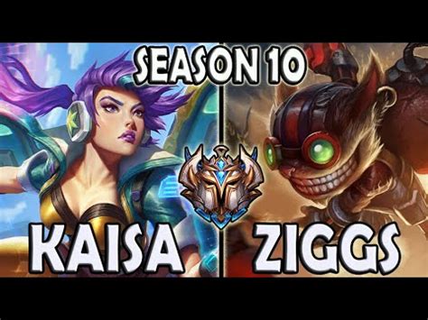 Kaisa Vs Ziggs Quadra Kill ADC EUW Challenger Patch 10 20