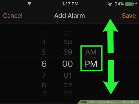 How To Set An Alarm On An Iphone Clock With Pictures Wikihow