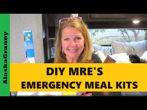 Emergency Meals In A Bag Pantry Meal Kits DIY MRE Prepping Meals