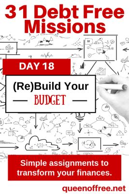 31 Debt Free Missions Re Build Your Budget Queen Of Free