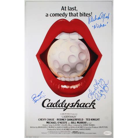 Cindy Morgan, Michael O'Keefe & John F. Barmon Jr. Signed "Caddyshack ...