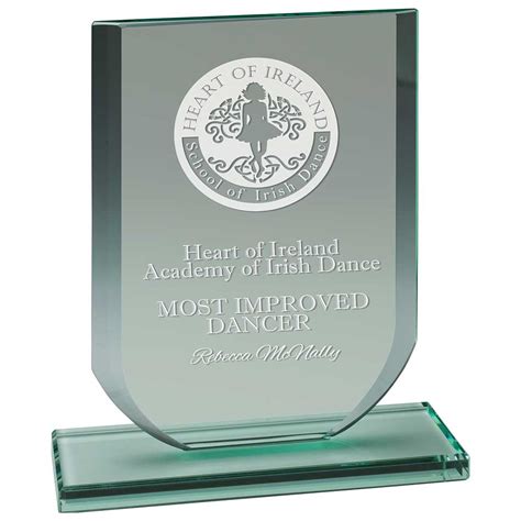 Zenith Jade Glass Award Mm Rockingham Trophies